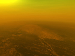 Titan from 40km altitude