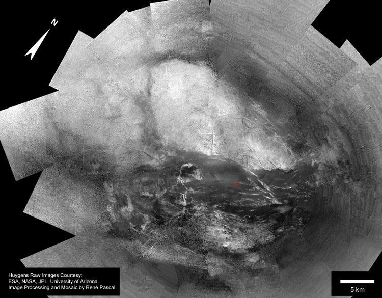 Huygens Mosaic of Titan